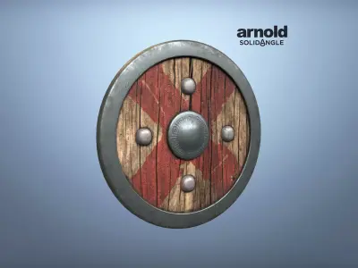 Medieval Shield  Low-poly 3D model buy