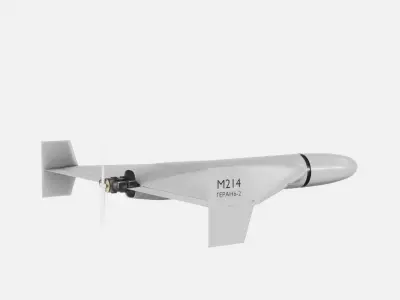 Shahed 136 drone Low-poly 3D model