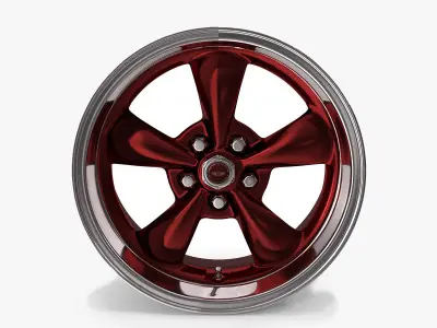 American Racing Torq Thrust M Wheel Red 17 3D model