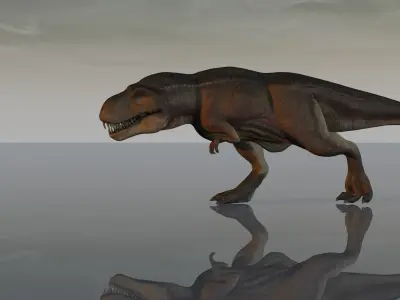 Realistic Tyranasaurus rex Low-poly 3D model