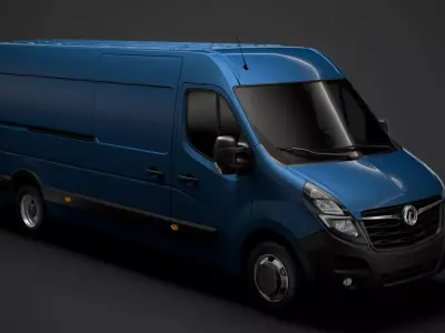 Vauxhall Movano L4H2 Van 2020 3D model