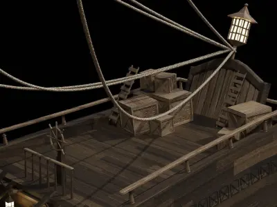 Pirate Ship Model 3D model