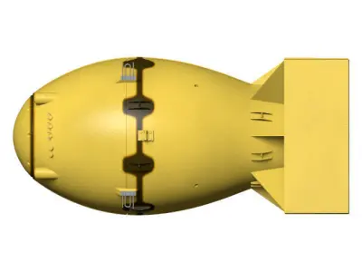 fat man atomic bomb 3D model