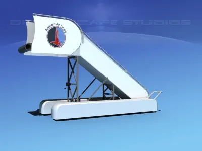 Airport Stairs Eastern 1 3D model