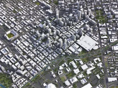 Denver Low-poly 3D model