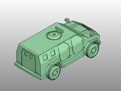 Armoured Car - AMZ Wildboar 3D model