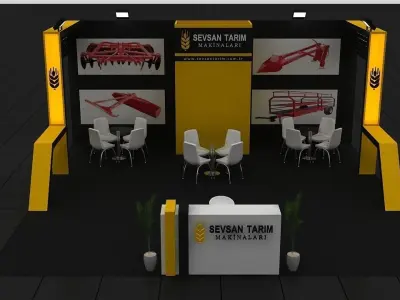 Sevsan Exhibition Stand 3D model