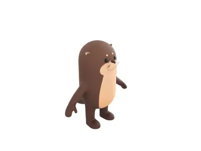 Otter Character 3D model