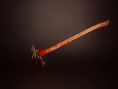 Axe 3d model Game Ready Low-poly 3D model