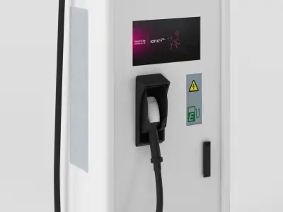 EV Ionity Charging Station 1 3D model