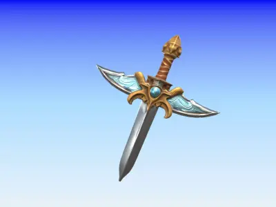 Sword 3D Low-poly 3D model buy