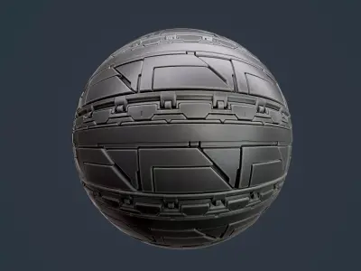Sci-Fi Military Seamless PBR Texture 121 Texture