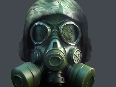 Helmet 3d model military combat Military scifi Low-poly 3D model Low-poly 3D model