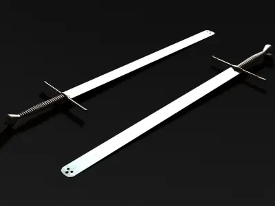 Executioner Sword - Richtschwert Low-poly 3D model
