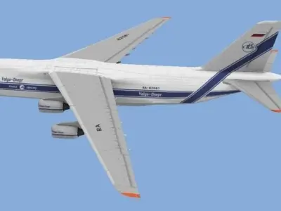 An-124N boeing for gta san andreas Low-poly 3D model