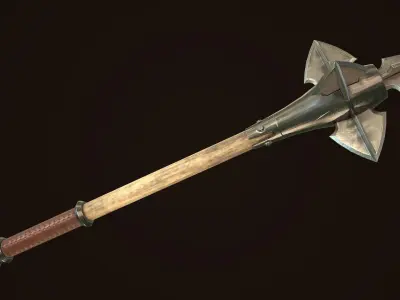 Mace 09 Low-poly 3D model