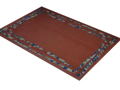 Turkish House Carpet Free low-poly 3D model