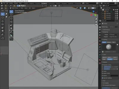 Spaceship Bridge  3D model