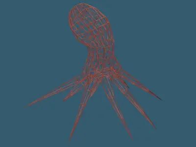 Octopus Free low-poly 3D model