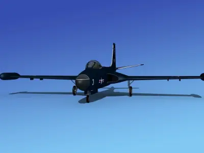 McDonnell F2H4 Banshee V01 3D model