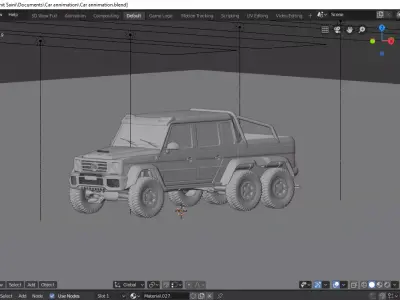 Mercedes Benz Pickup 2021 Red  3D model