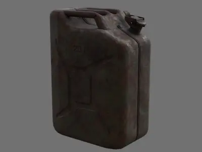 Fuel Can 3D Low-poly 3D model