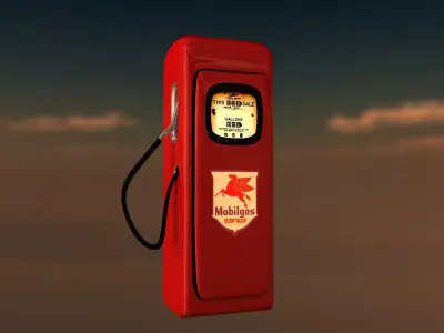 Gasoil pump Free 3D model