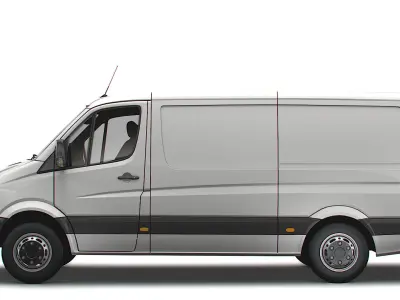 Freightliner Sprinter Van L2H1 2009 3D model