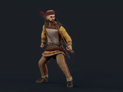 PERSIAN1 Low-poly 3D model