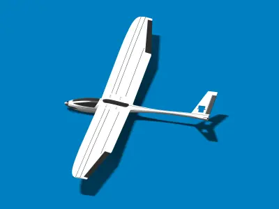 GLIDER RC PLANE 3D print model