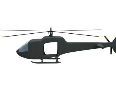 Helicopter Free low-poly 3D model