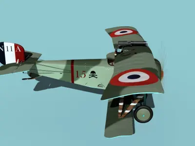 Nieuport 11 VHP V09 3D model