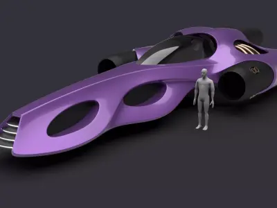 Racing Spaceship Arcturus 3D model