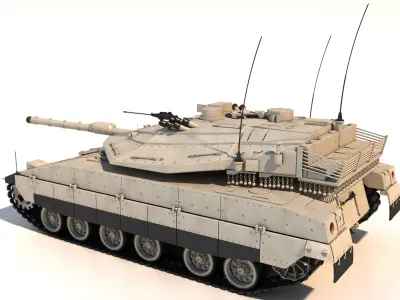 Merkava Mk4 Main Battle Tank 3D model
