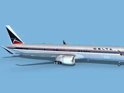 Boeing 767-400 Delta 1 3D model