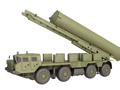 5T 92 transport charging machine complex 3D model