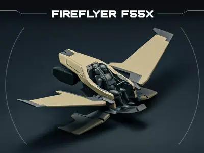 FIREFLYER aircraft 3D print model
