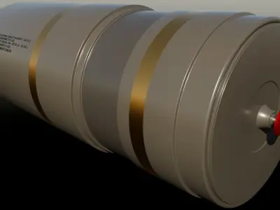 High-polly Missile Protection Canister 3D model