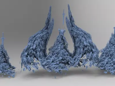 Undead treasure corpses 1 3D model