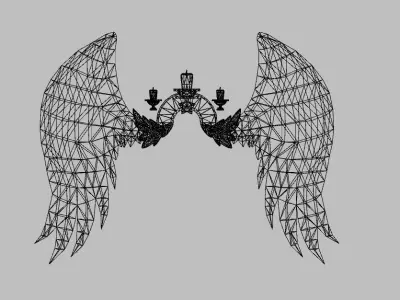 Red Wing Low-poly 3D model