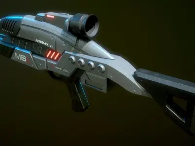 M-8 Avenger MassEffect 3D model