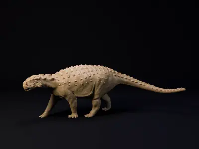 Minmi 1-35 scale pre-supported dinosaur FREE model Free 3D print model