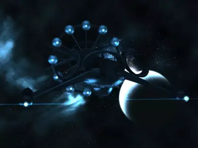 Alien Spaceship 3D model 3