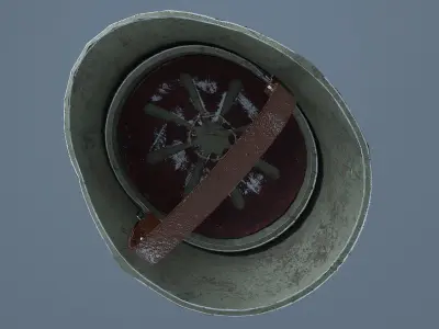 German WW2 M35 Helmet Low-poly 3D model