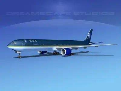 Boeing 777-300 MP World Air 3D model