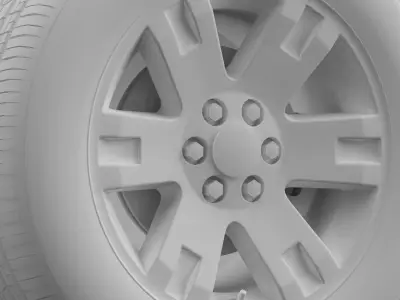 GMC Yukon XL wheel 3D model