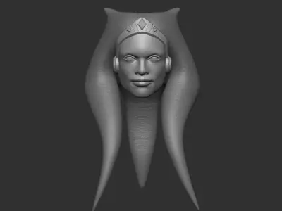 Ahsoka Tano Headsculpt for Action Figures 3D print model purchase