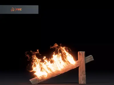 3D Fire flame 3D model