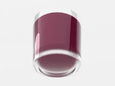 Candle on glass Free low-poly 3D model