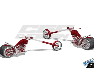 Chopper CHIKA design by paX CGPdesign 3D model